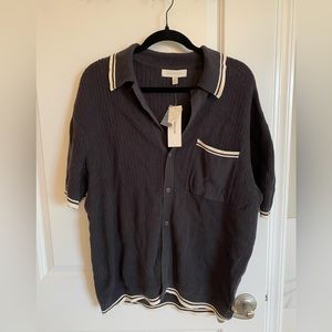Men’s Navy Knit Shirt